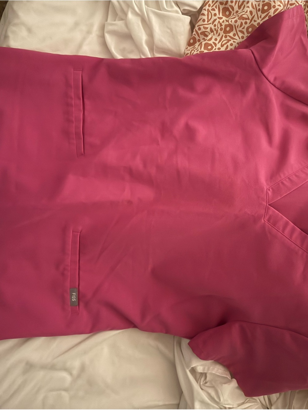 Figs Women's Jacket in Hot Pink